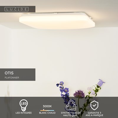 Lucide OTIS - Plafonnier - LED - 1x42W 3000K - Opalin